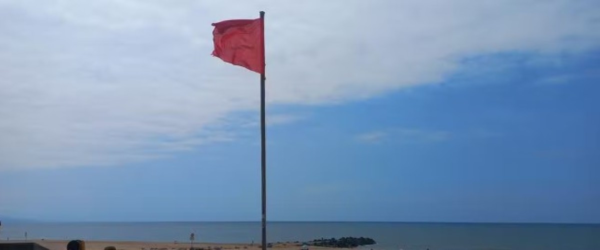 Drapeau rouge hissé sur des plages à Anglet en raison de physalies
