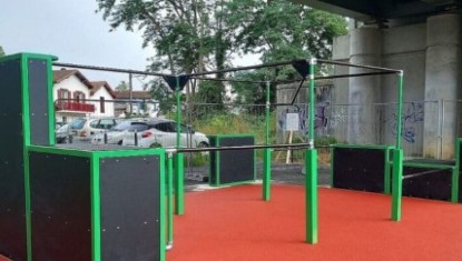 Une nouvelle aire de parkour à Bayonne